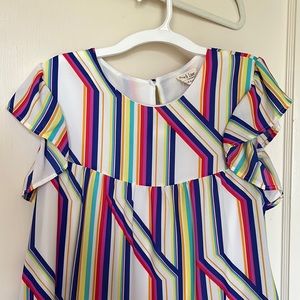 Peach Love boutique rainbow mini dress